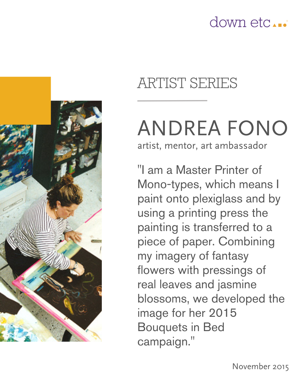 Artist Andrea Fono