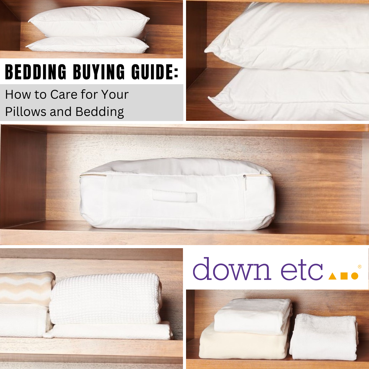 Bedding Buying Guide How to Care for Your Pillows and Bedding Down Etc