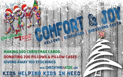 Kids Decorating and Filling Pillowcases with Joy for the Holidays