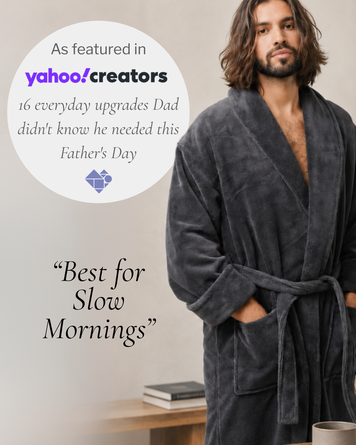 Yahoo! Creators Writer Chooses Taurus Mountain Shawl Collar Robe for Father's Day