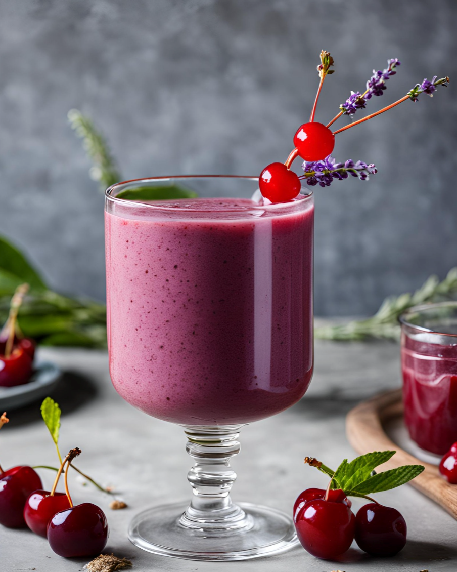 smoothy in a glass