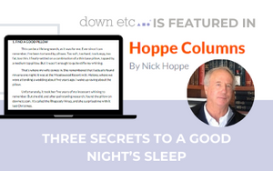 NICK HOPPE FINDS THE PERFECT PILLOW IS THE SECRET TO A GOOD NIGHT'S SLEEP