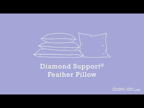 Diamond Support Feather Pillow Video