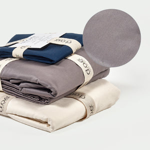 d.o.e. organic cotton flat and fitted sheet pair