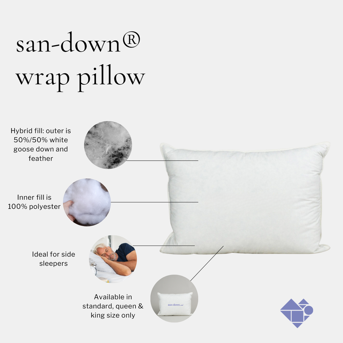 san-down® wrap pillow