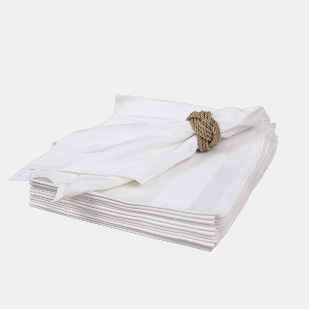 cotton napkin, white