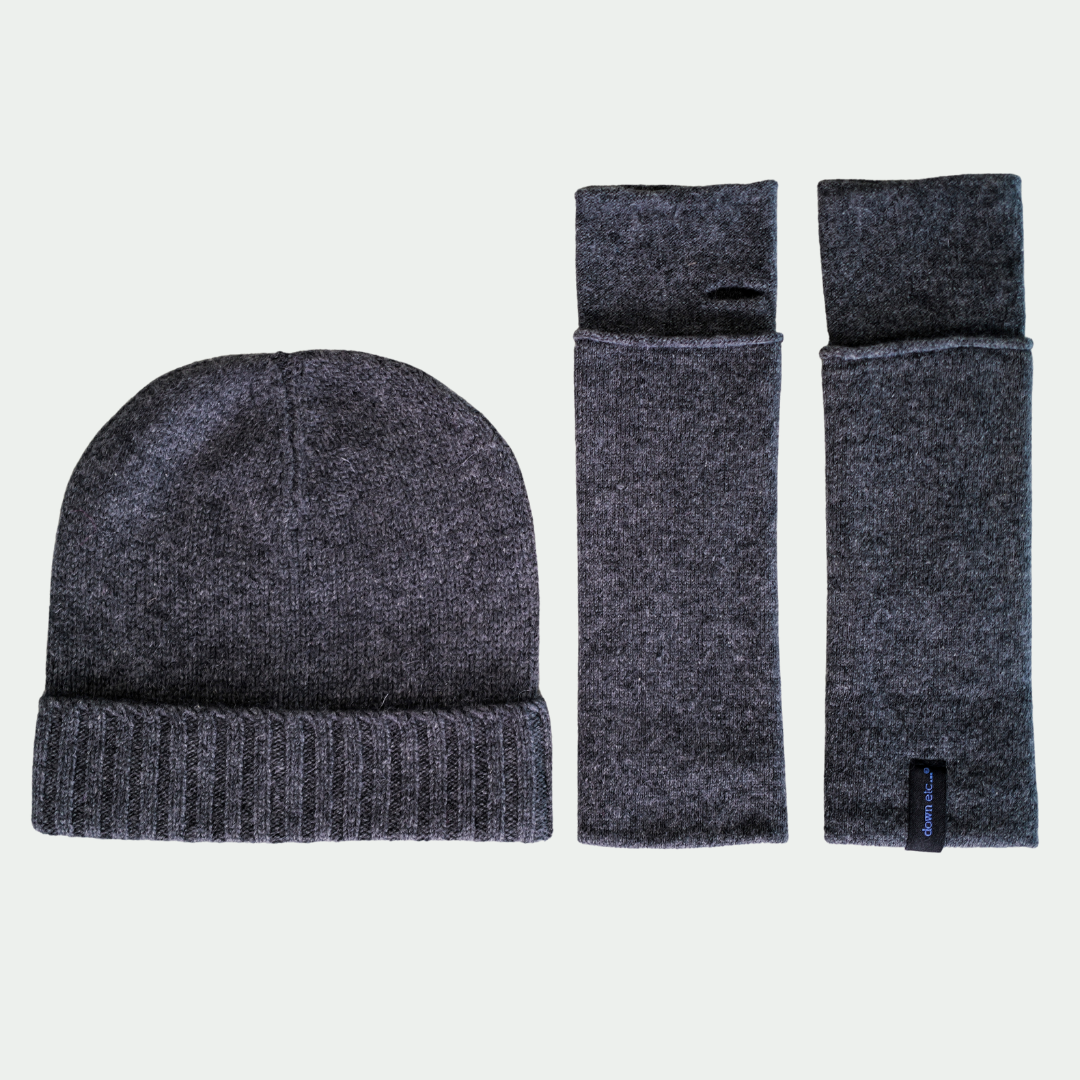 cashmere hat - derby gray