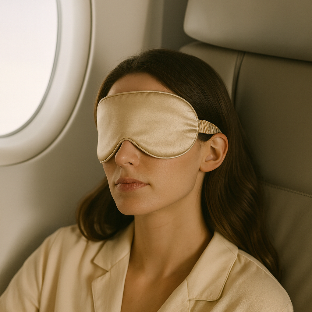 eyes down™ silk eye mask lunar