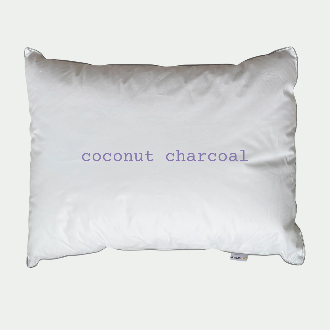 coconut charcoal pillow