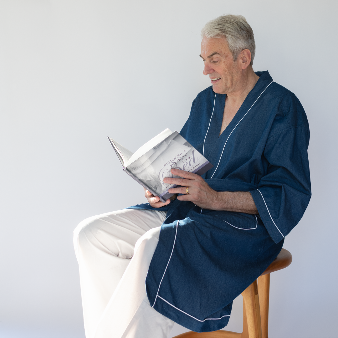 midnight denim robe