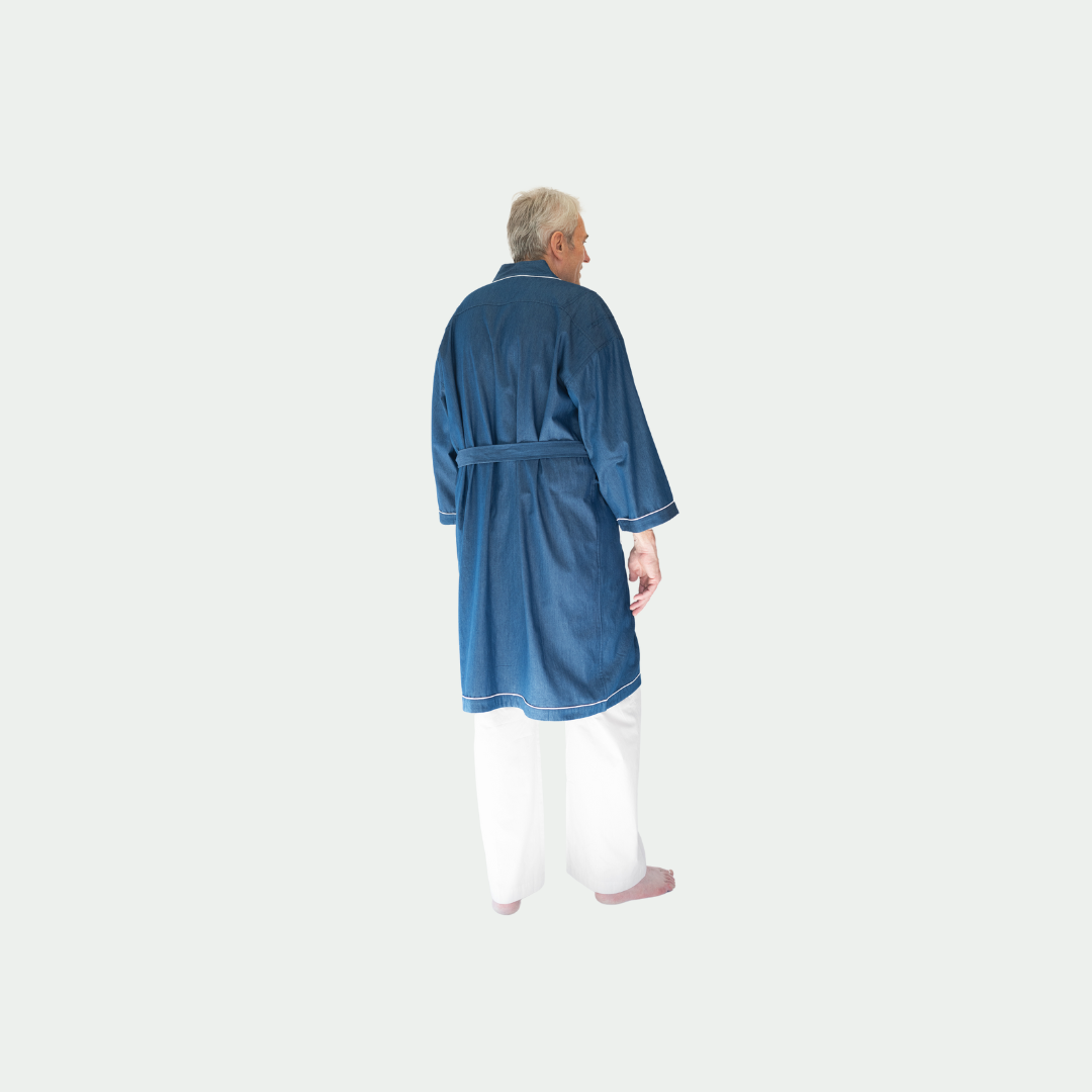 midnight denim robe