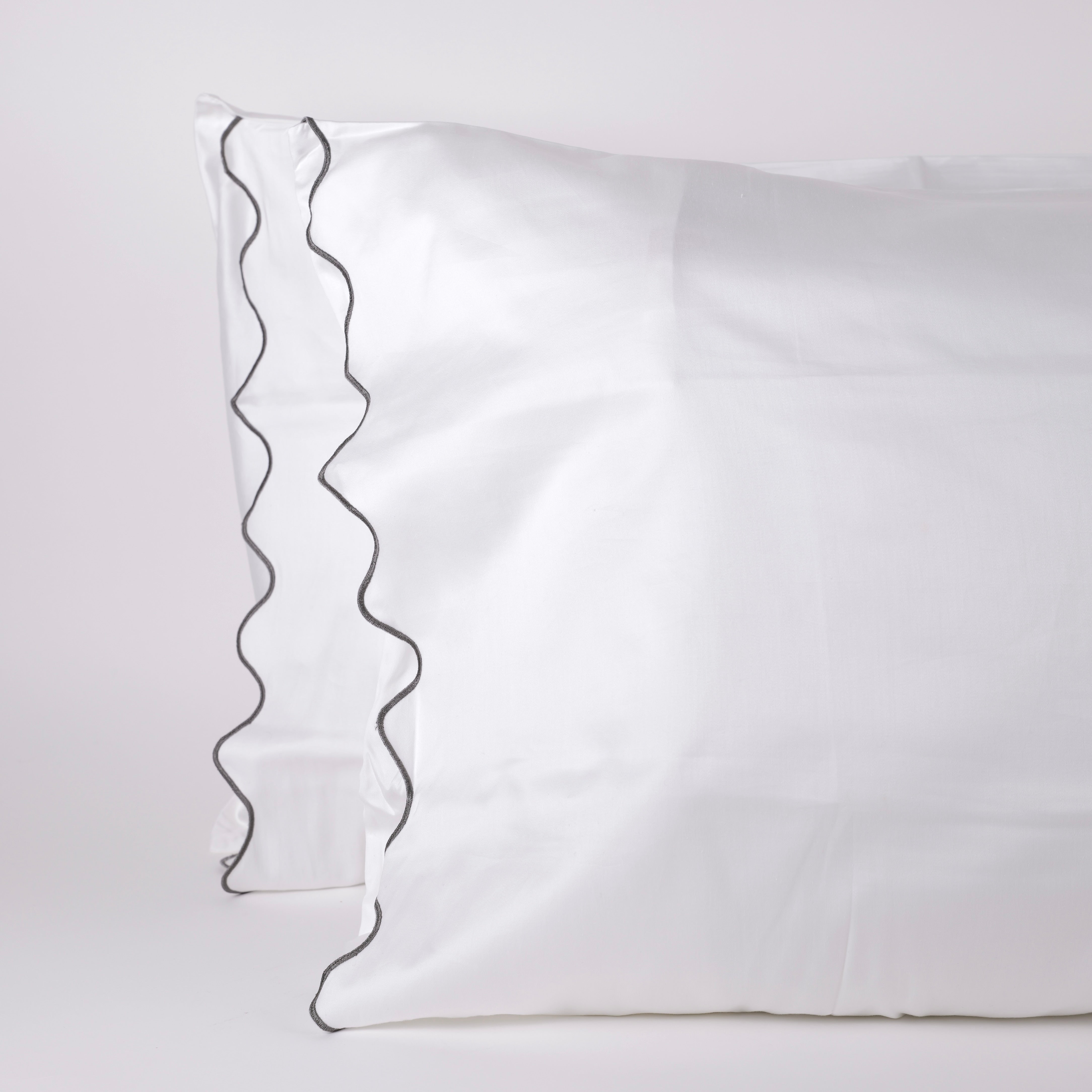 serenity scallop pillowcase sets