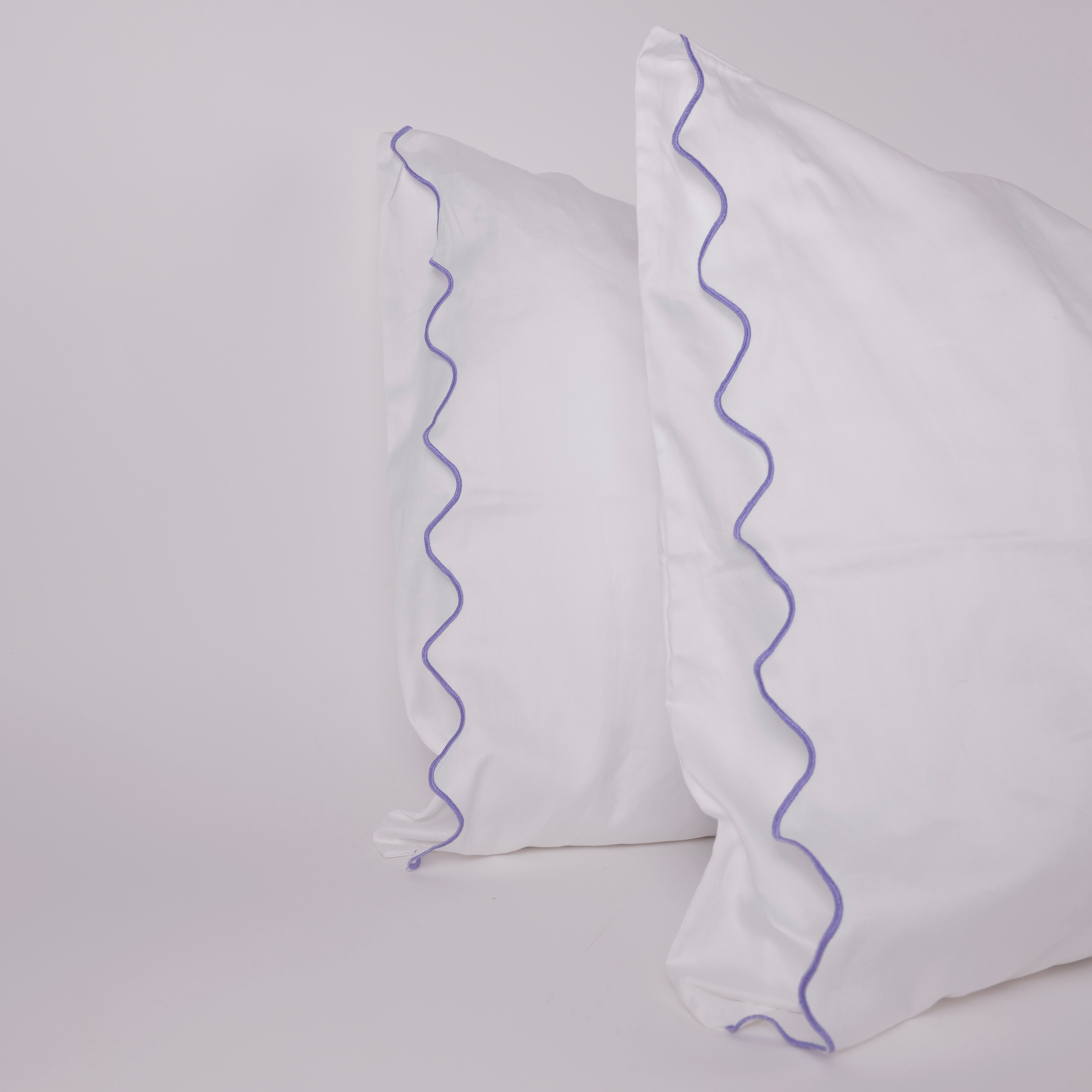 serenity scallop pillowcase sets