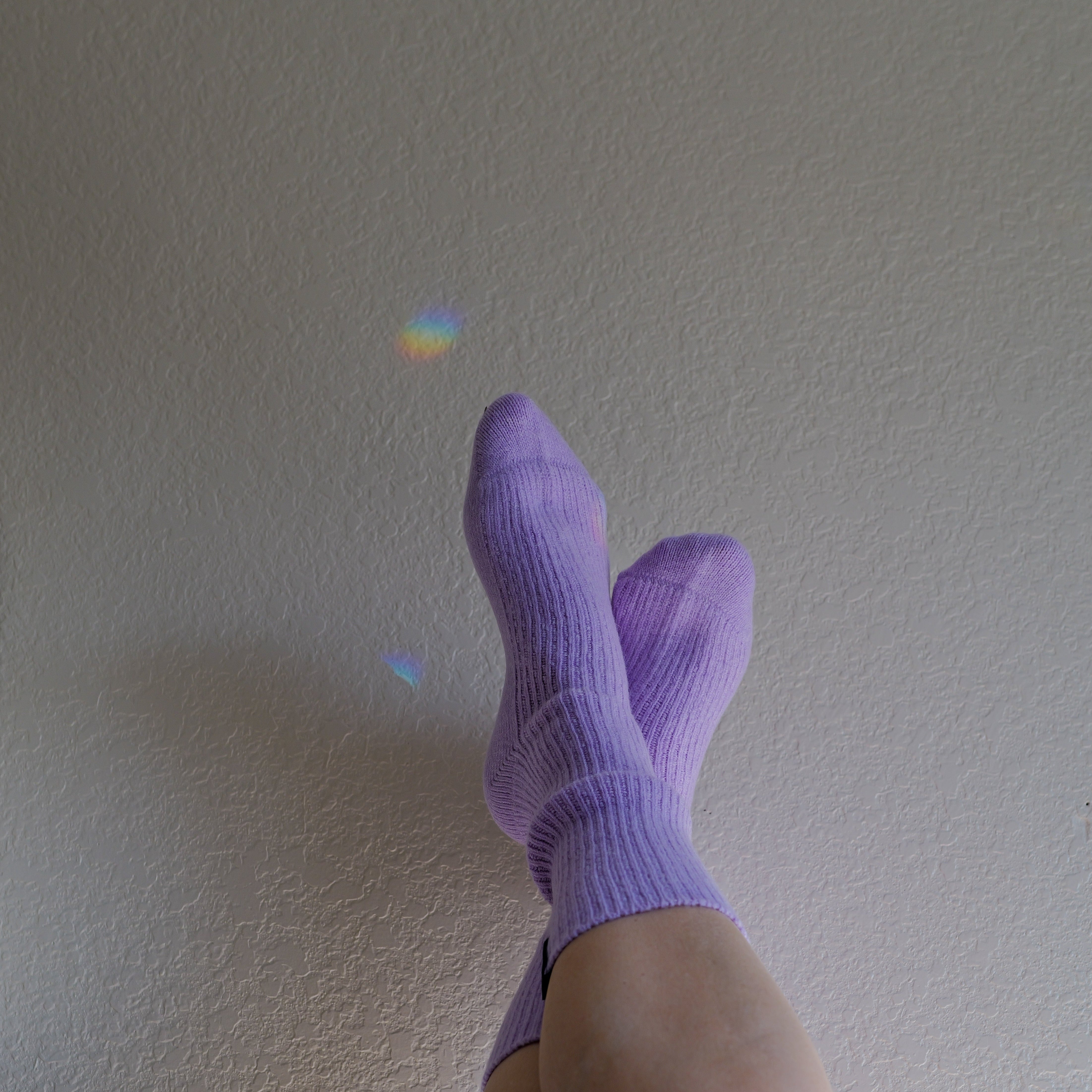 cashmere ribbed bed socks, super gray