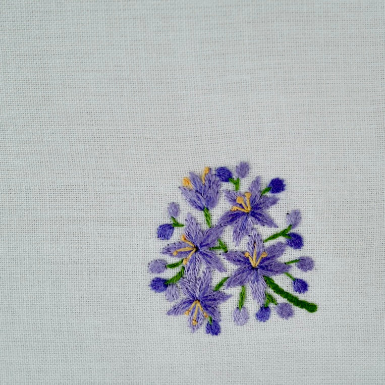 tablescape etc hand embroidered cloth cocktail napkins, set of 4