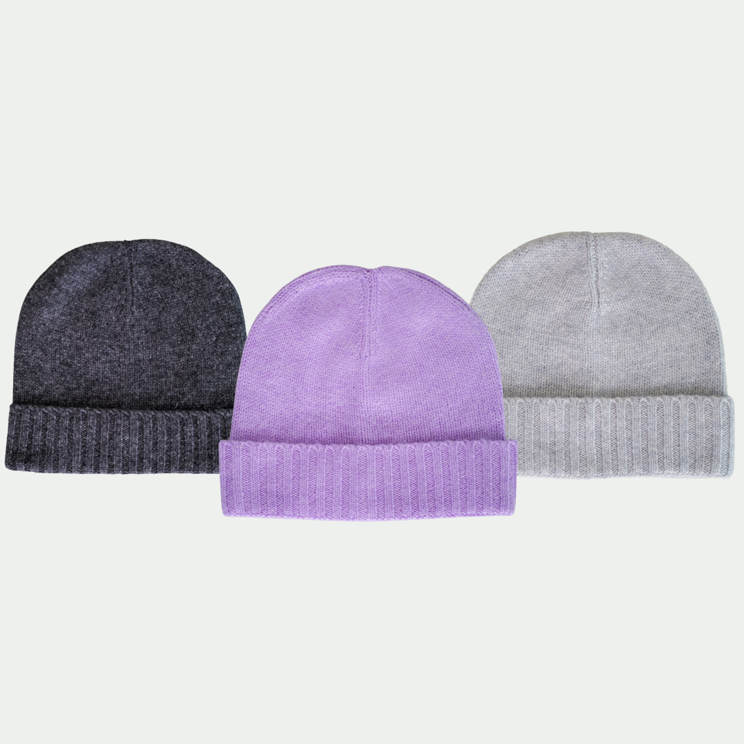cashmere hat - derby gray
