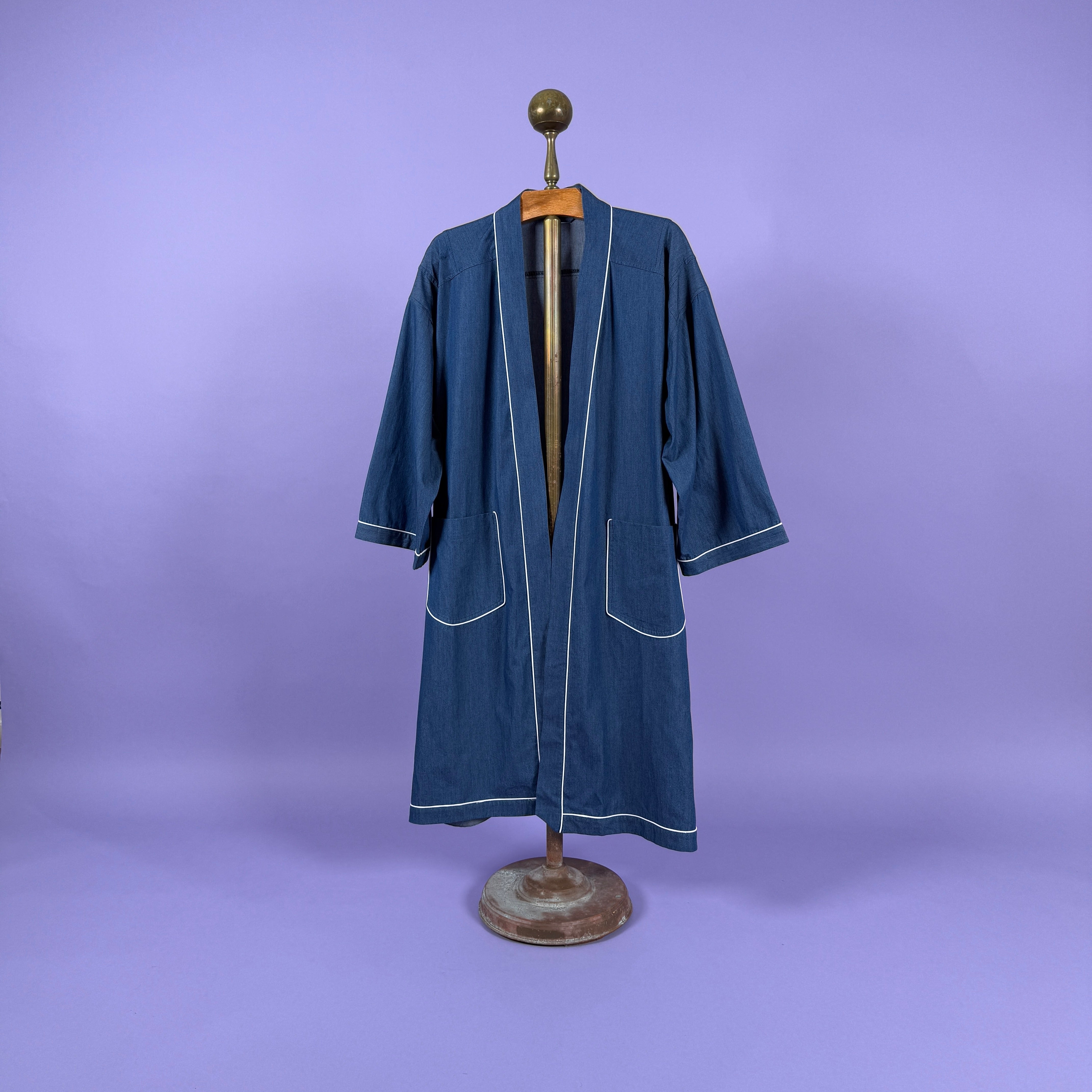 midnight denim robe