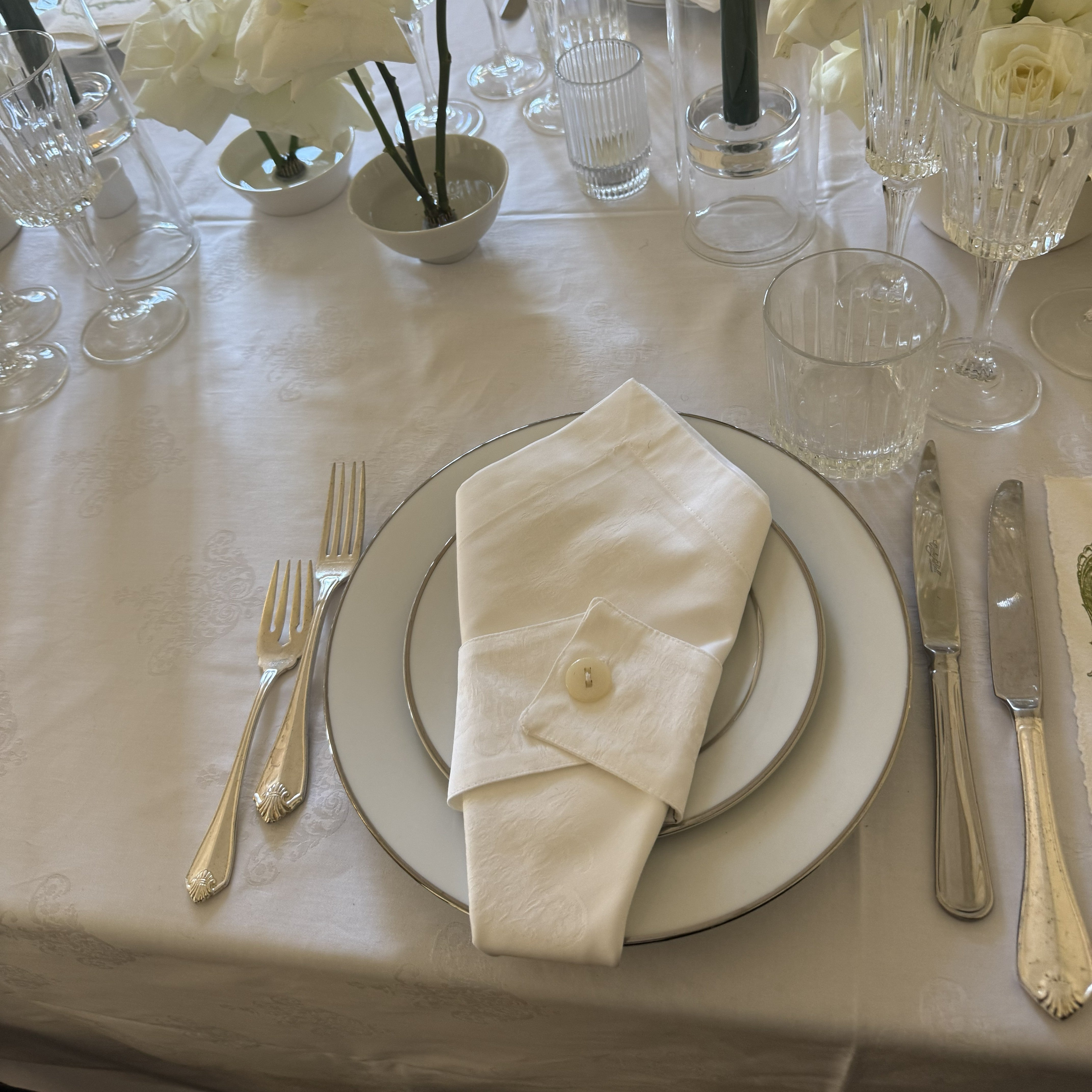 tablescape etc napkins with napkin rings, set of 4