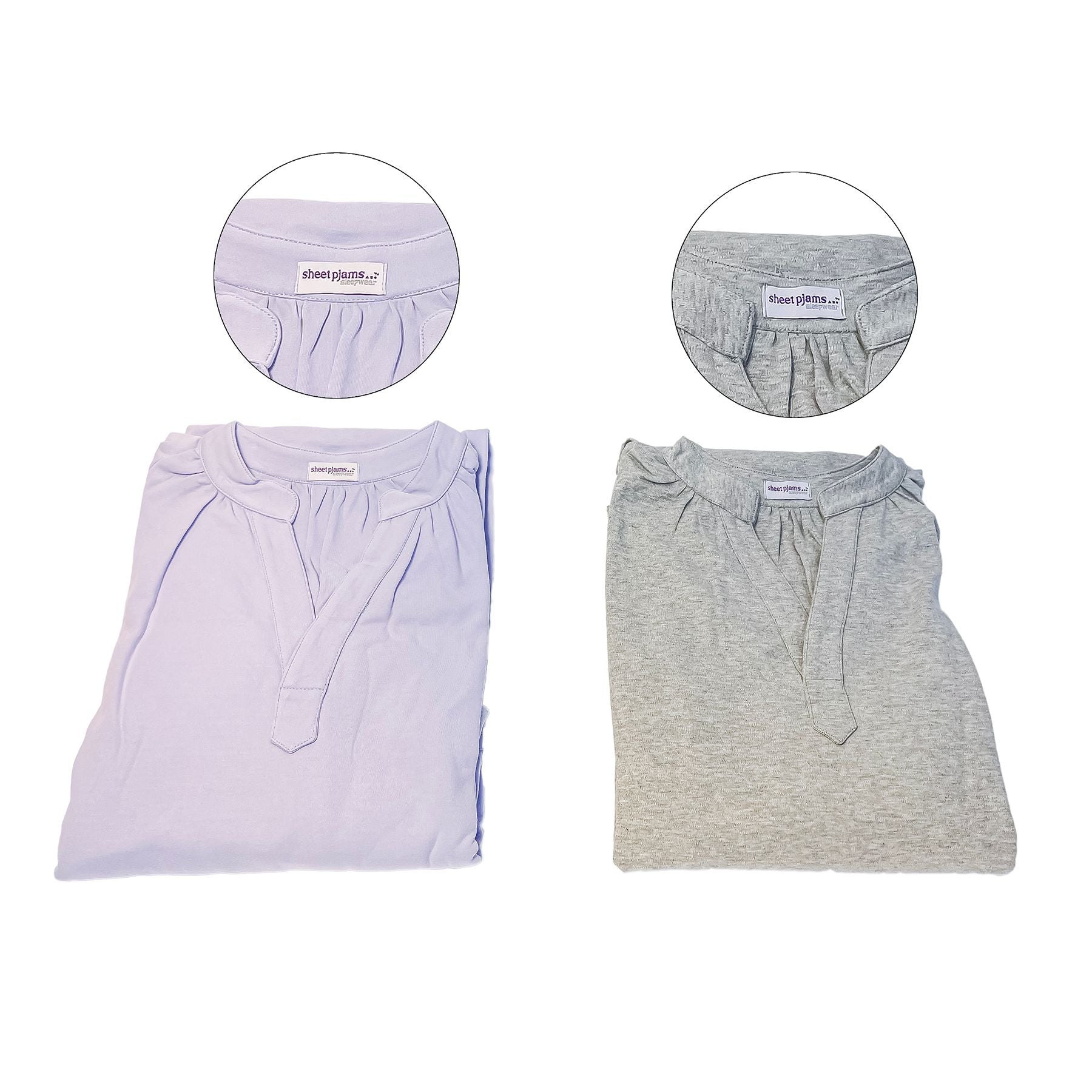 sheet pjams™ jersey cotton nightshirt with pockets