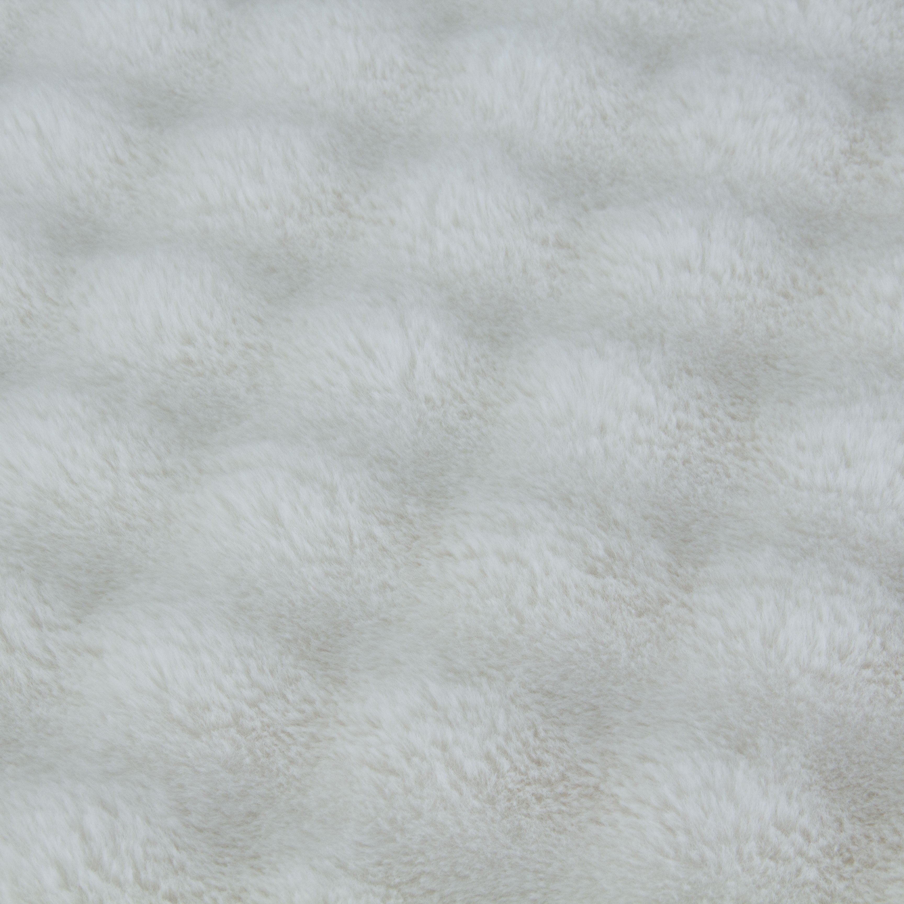 scotia sea faux fur luxe throw, white