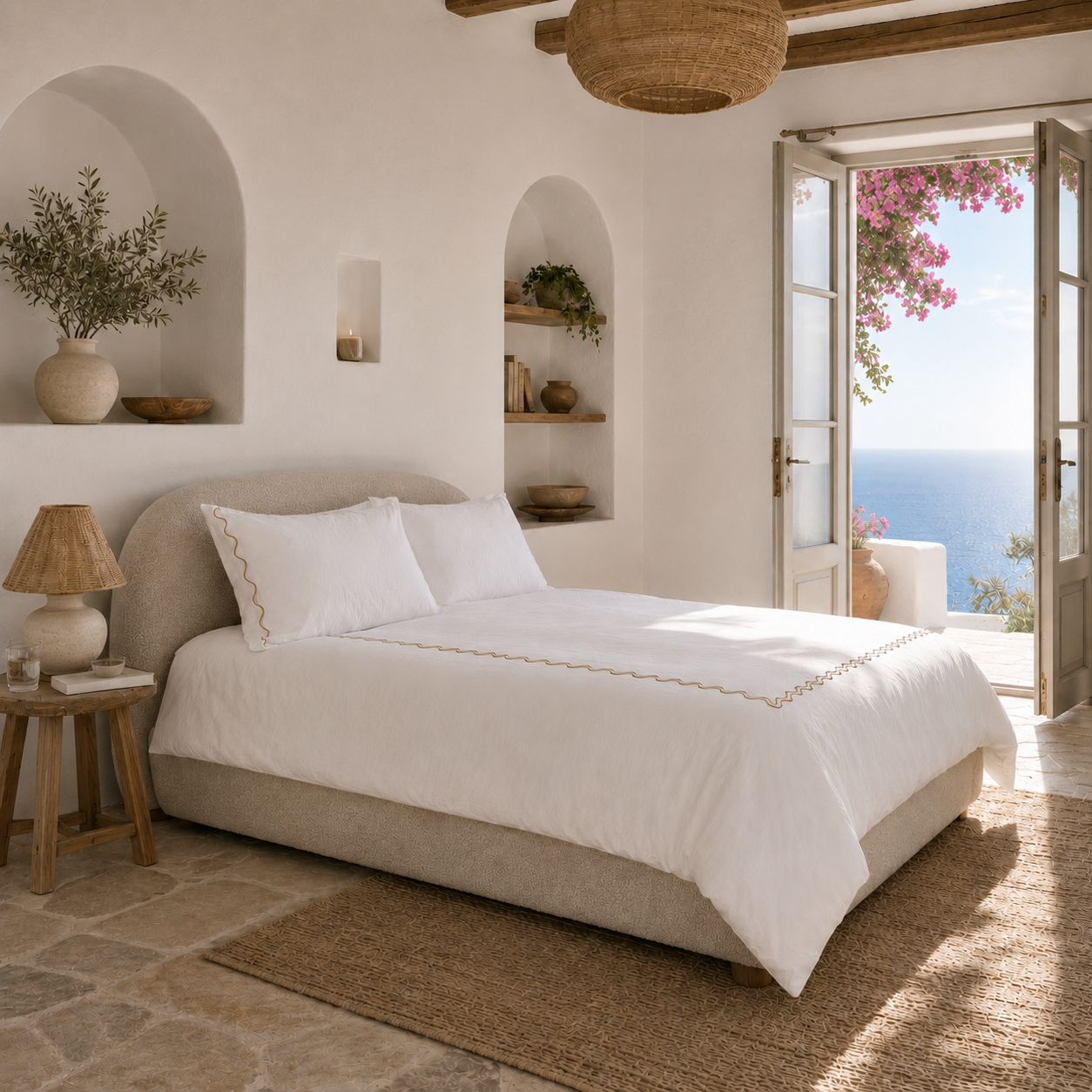 serenity scallop duvet covers