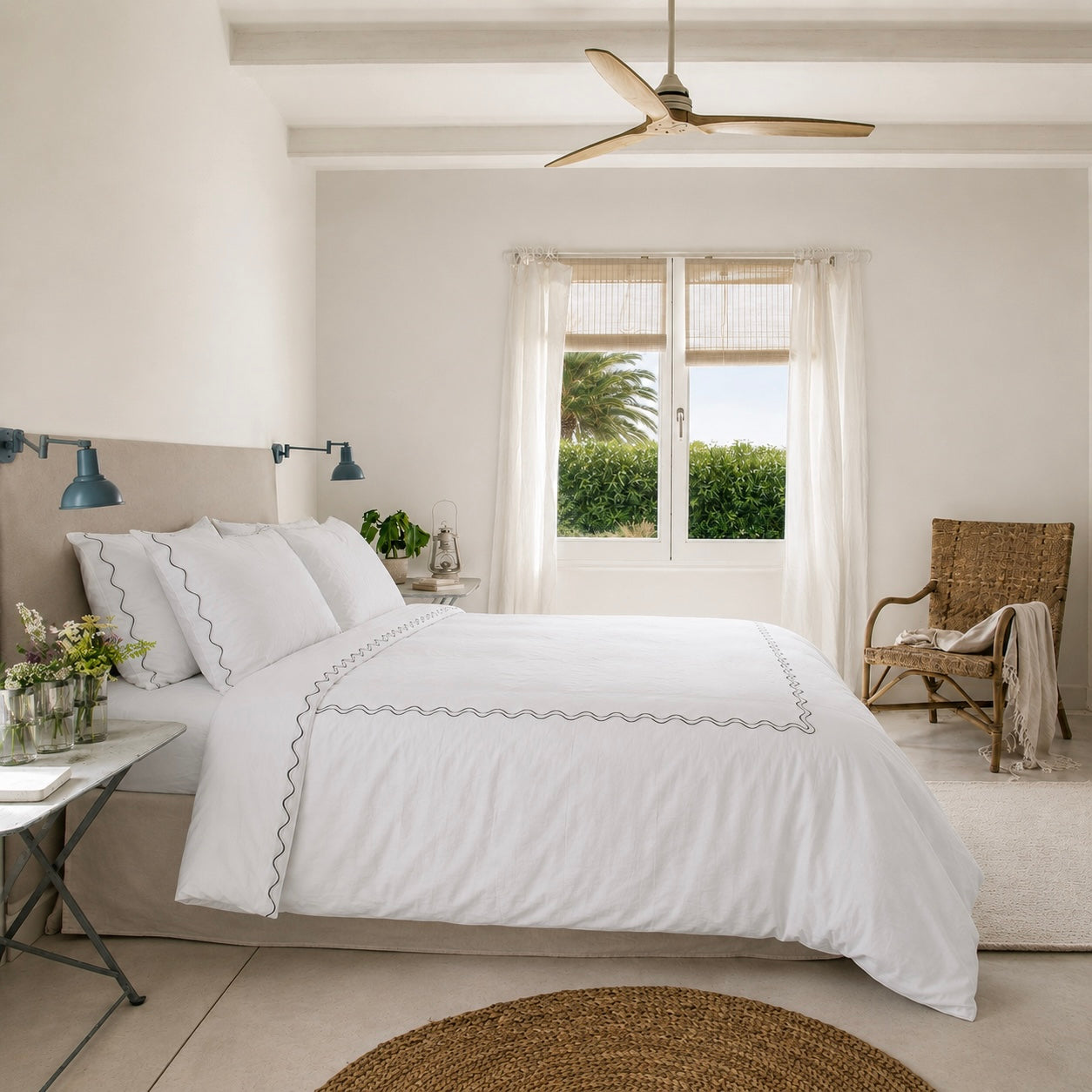 serenity scallop sheet sets