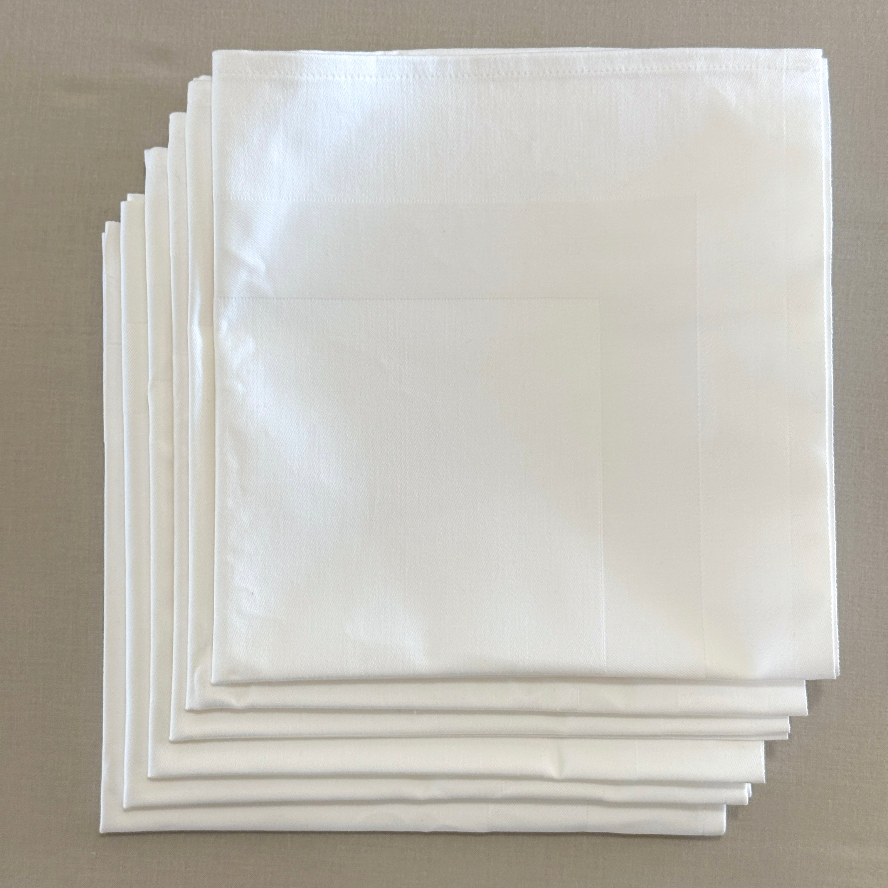 cotton napkin, white
