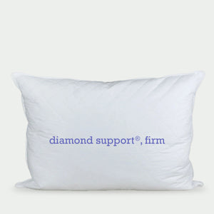 diamond support® feather pillow, firm