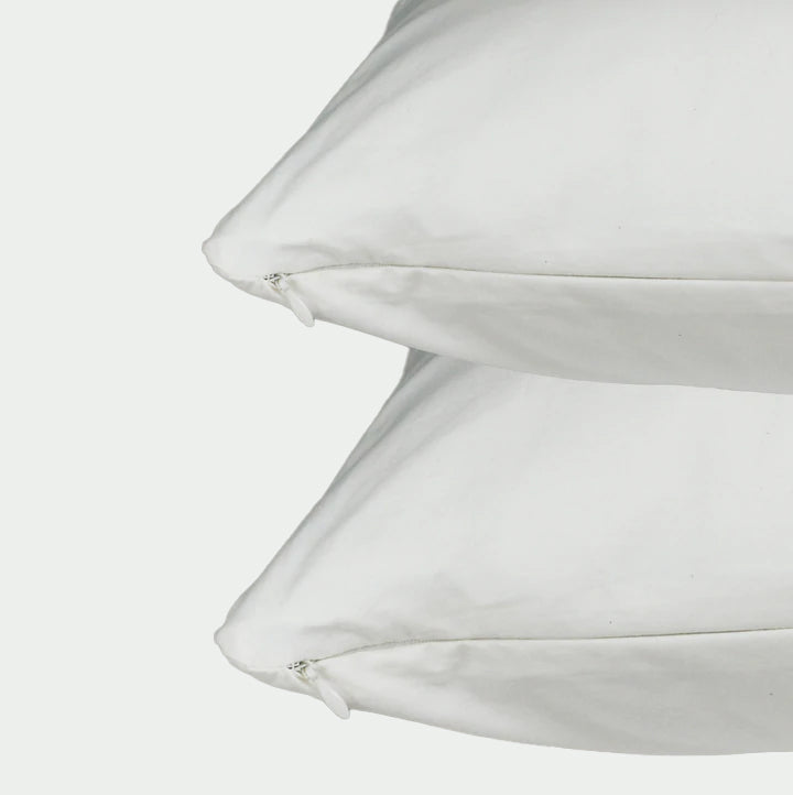 double chamber pillows with pillow protectors bundle