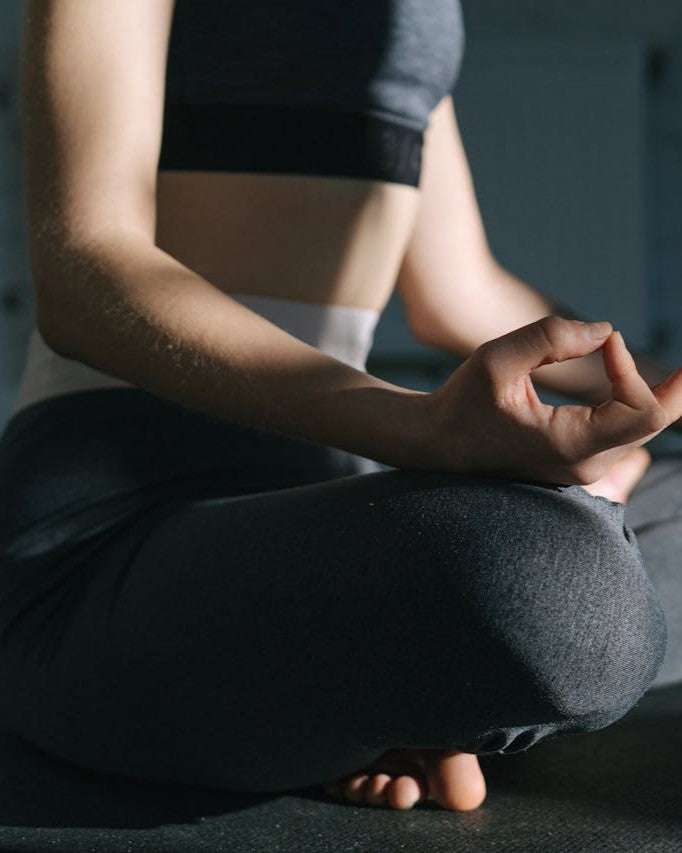 woman in meditation pose