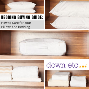 Fall 2022 Bedding Buying Guide linens on shelves