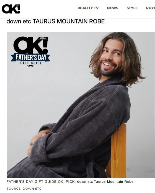OK! Staff Chooses the Taurus Mountain Robe As a Standout Gift for Father's Day