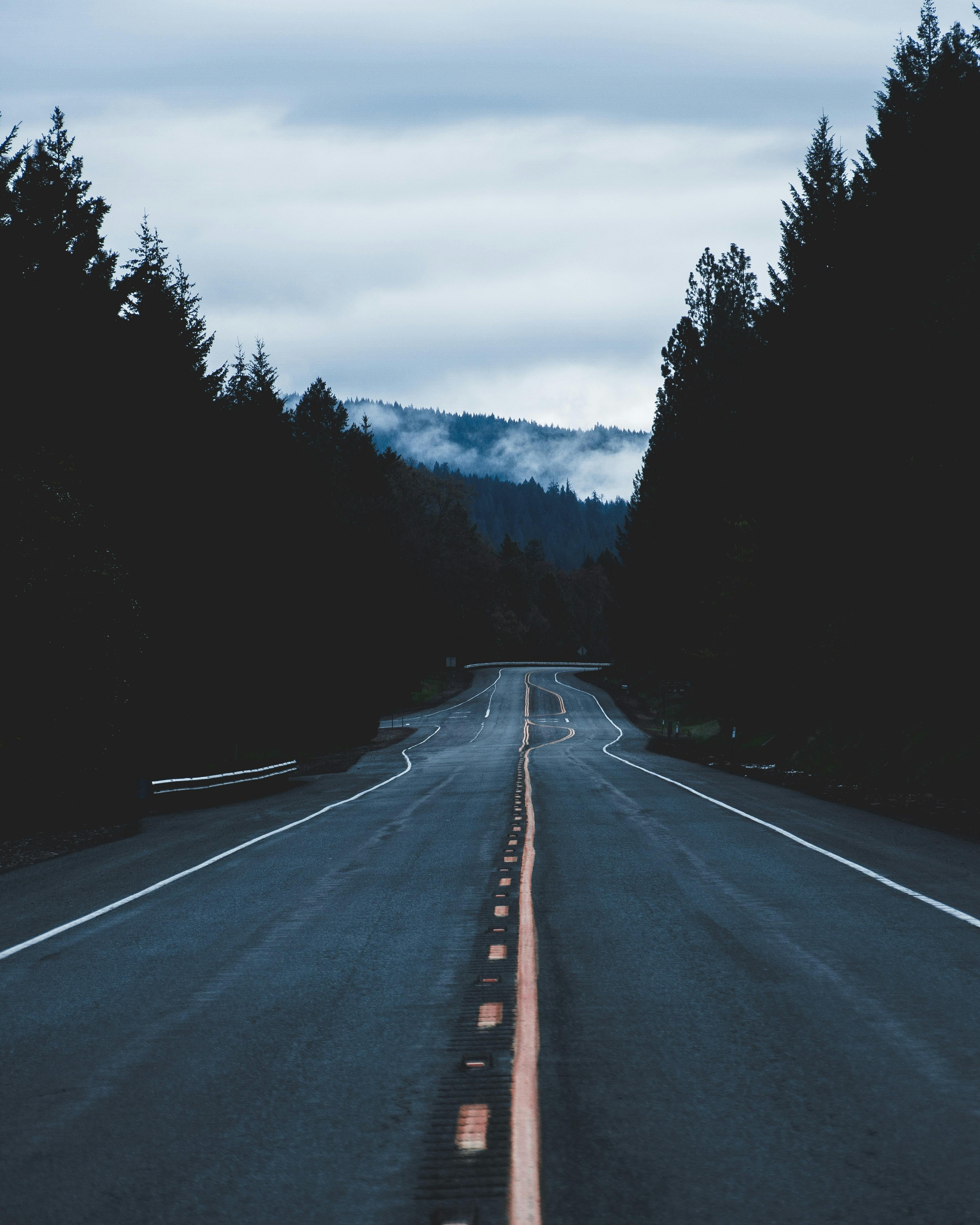 highway at dusk