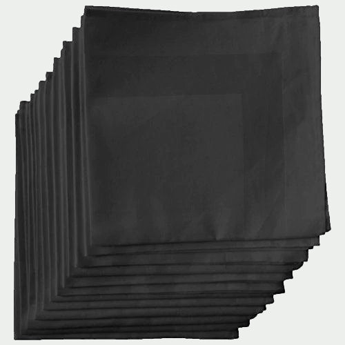 cotton napkin, black, set of 6