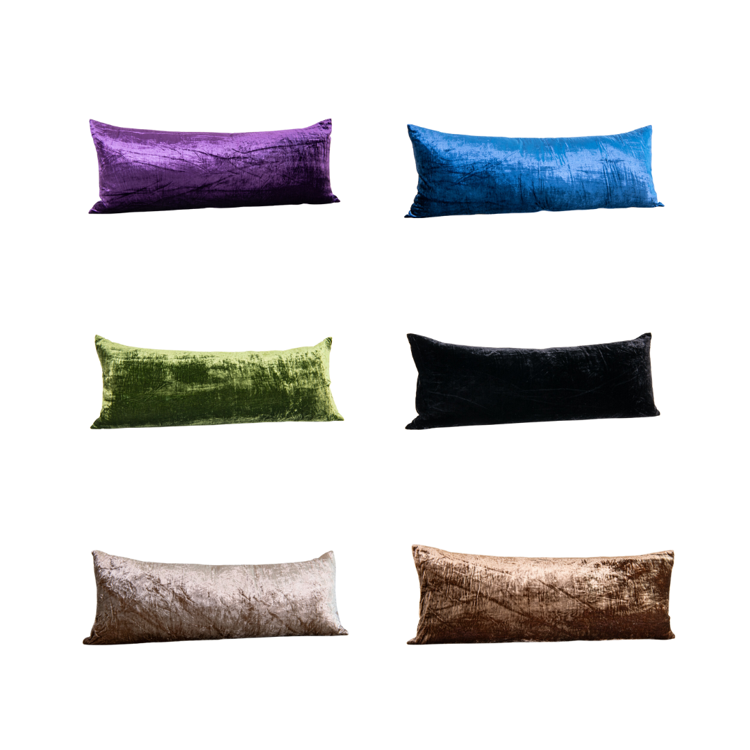 velvet decorative feather pillows Down Etc