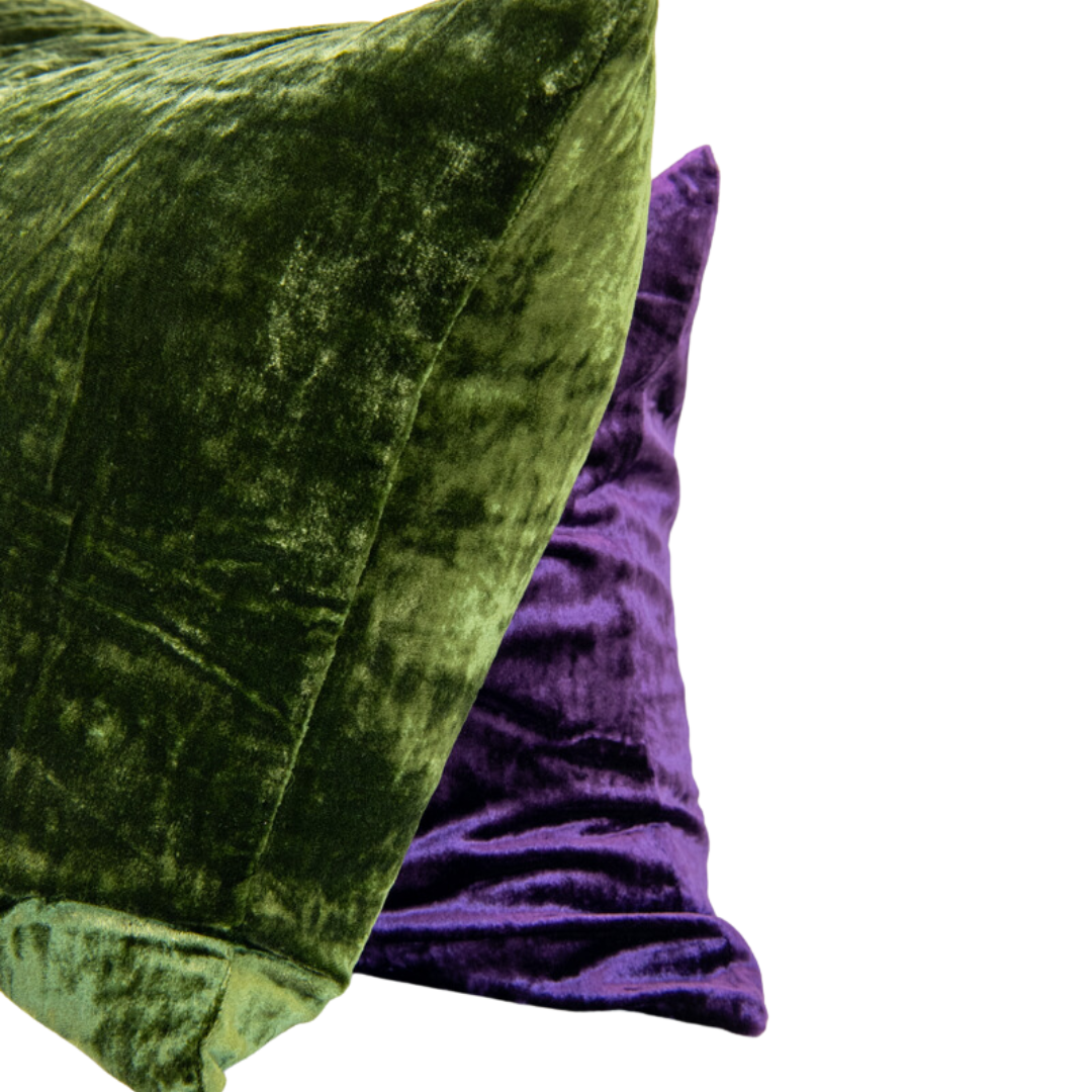 velvet decorative feather pillows