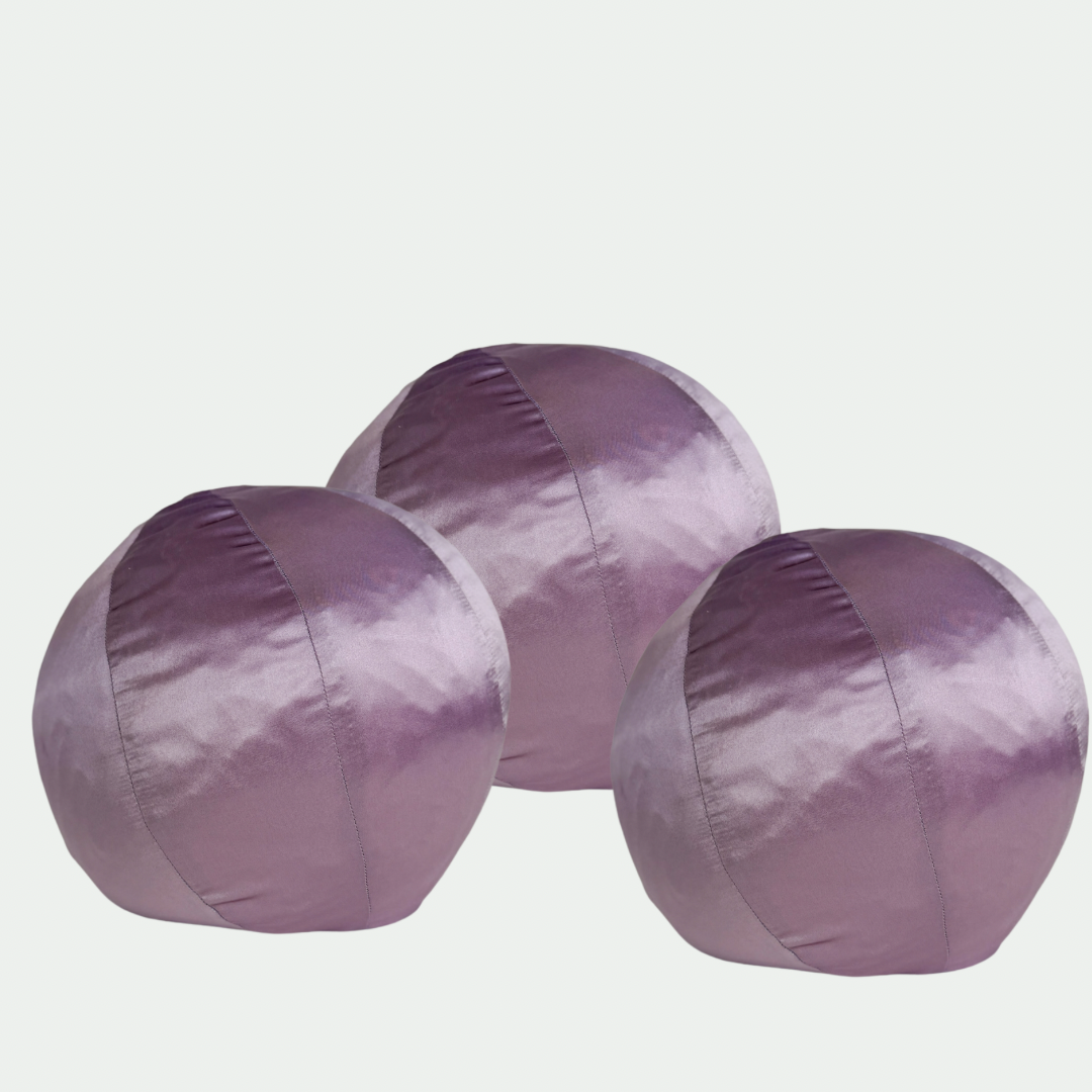 purple silk decorative ball