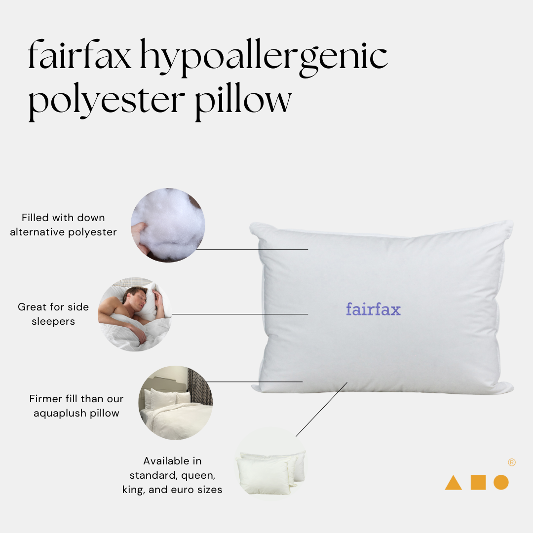 fairfax hypoallergenic polyester pillow