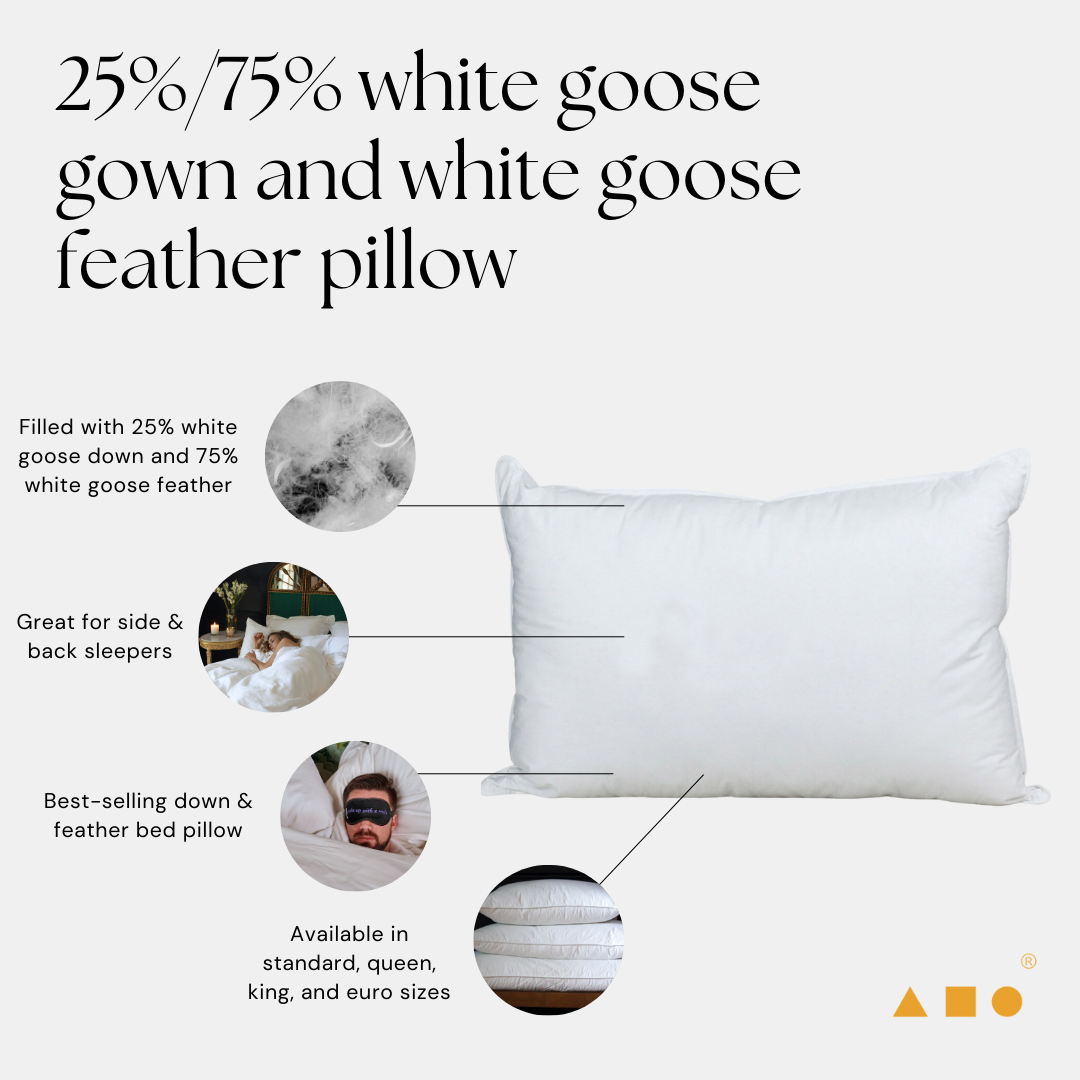 Goose feather pillows reviews hot sale