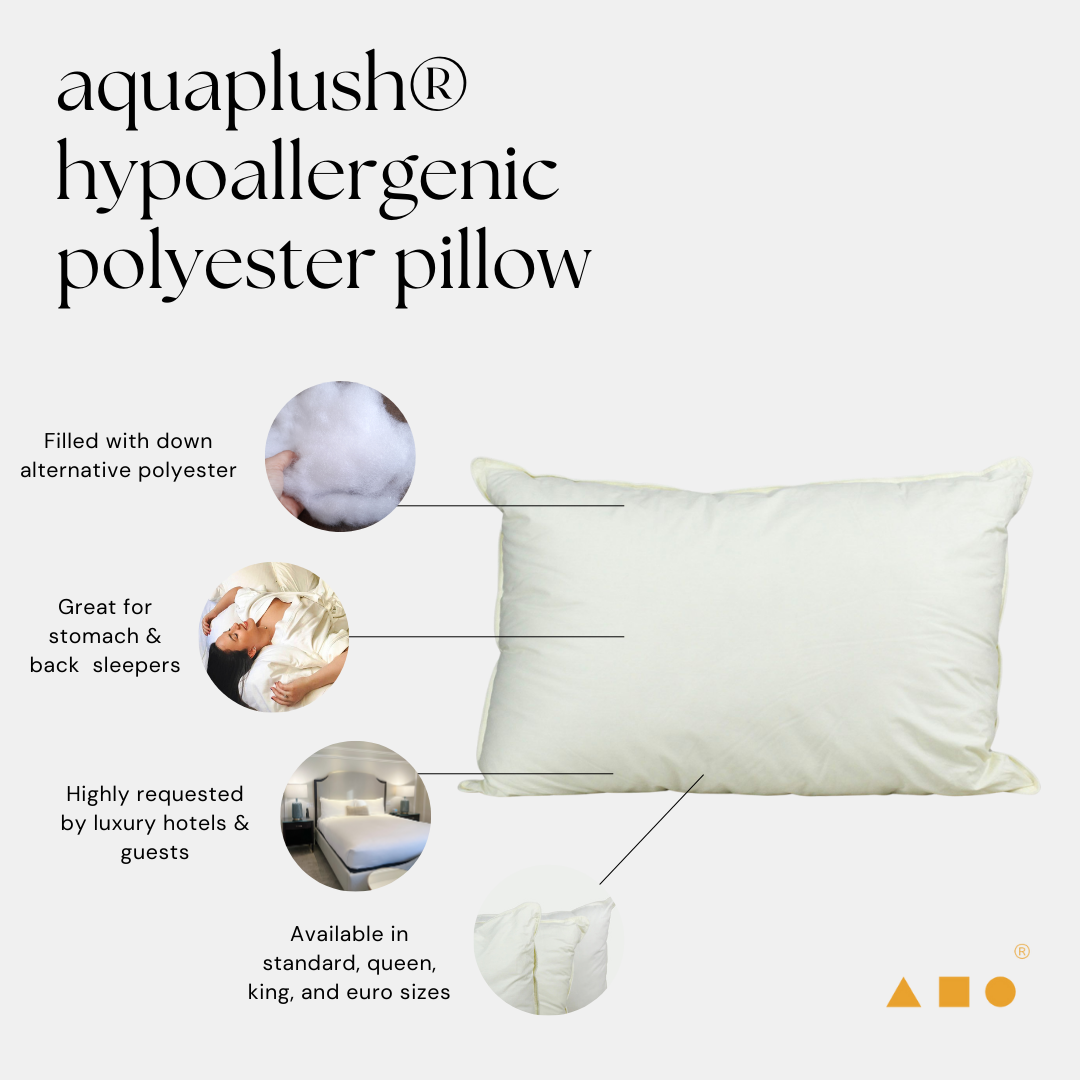 aquaplush® down alternative polyester pillow