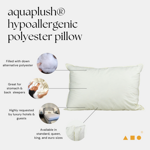 aquaplush® hypoallergenic polyester pillow