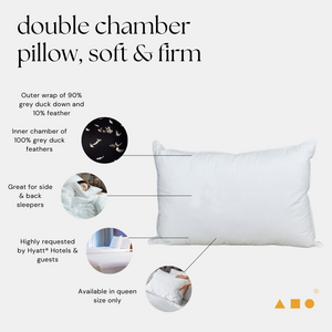 double chamber pillow