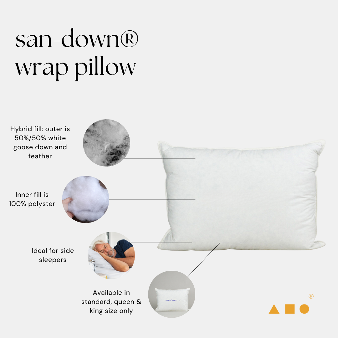 san-down® wrap pillow