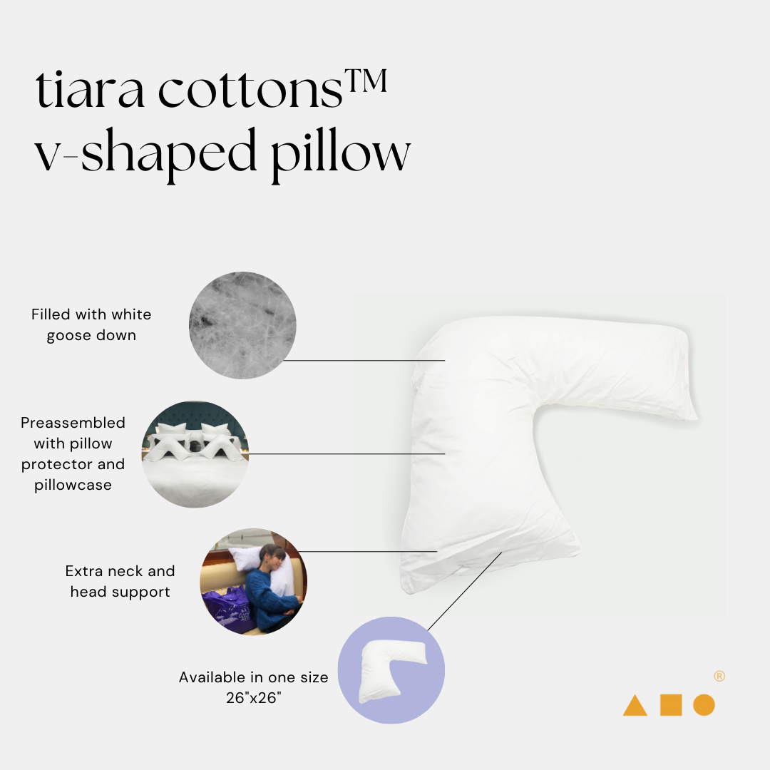 Vee sales shaped pillows