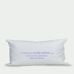 premium body pillow with pillow protector and pillowcase Down Etc