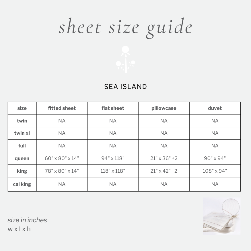 sea island pillowcase