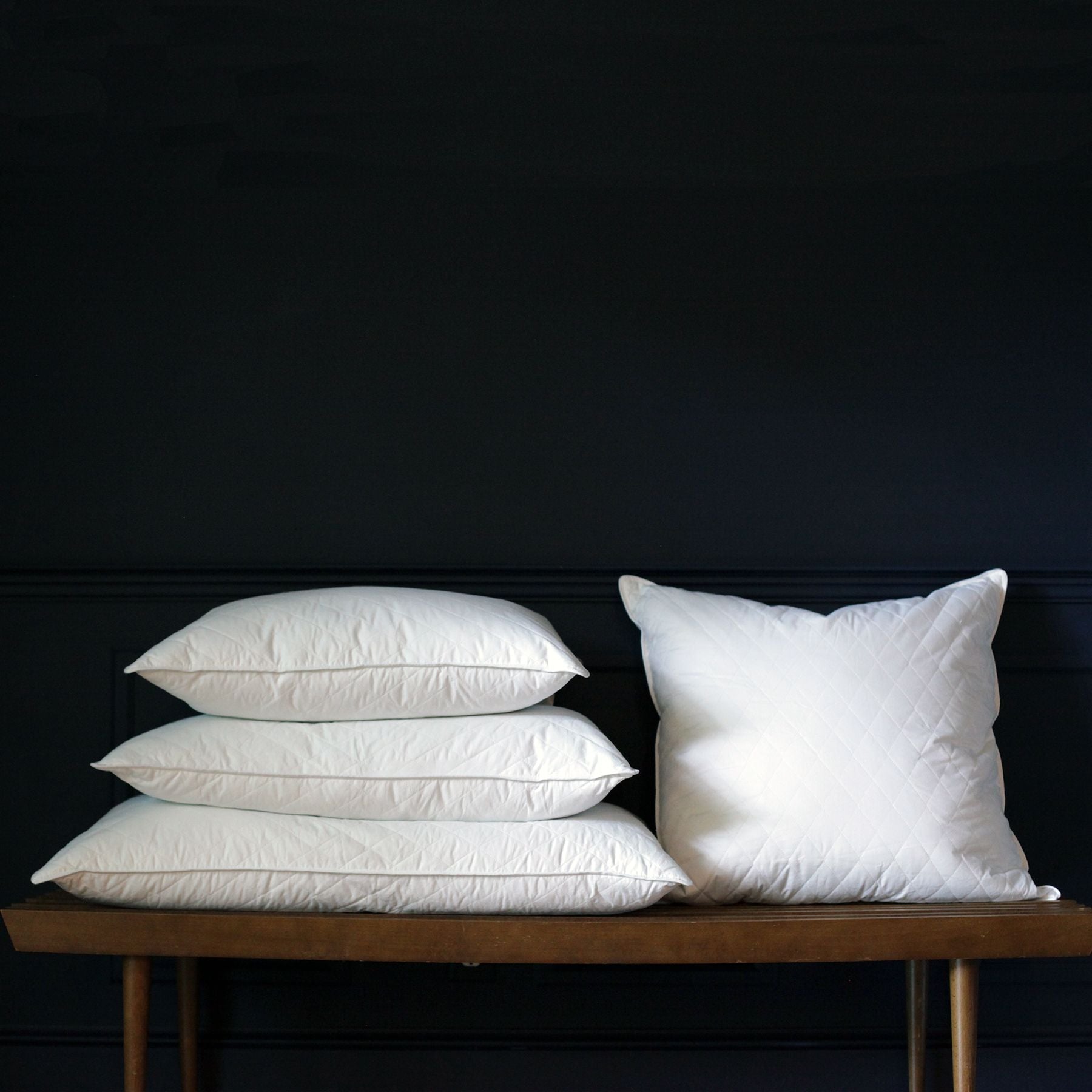 diamond support® down and feather pillow