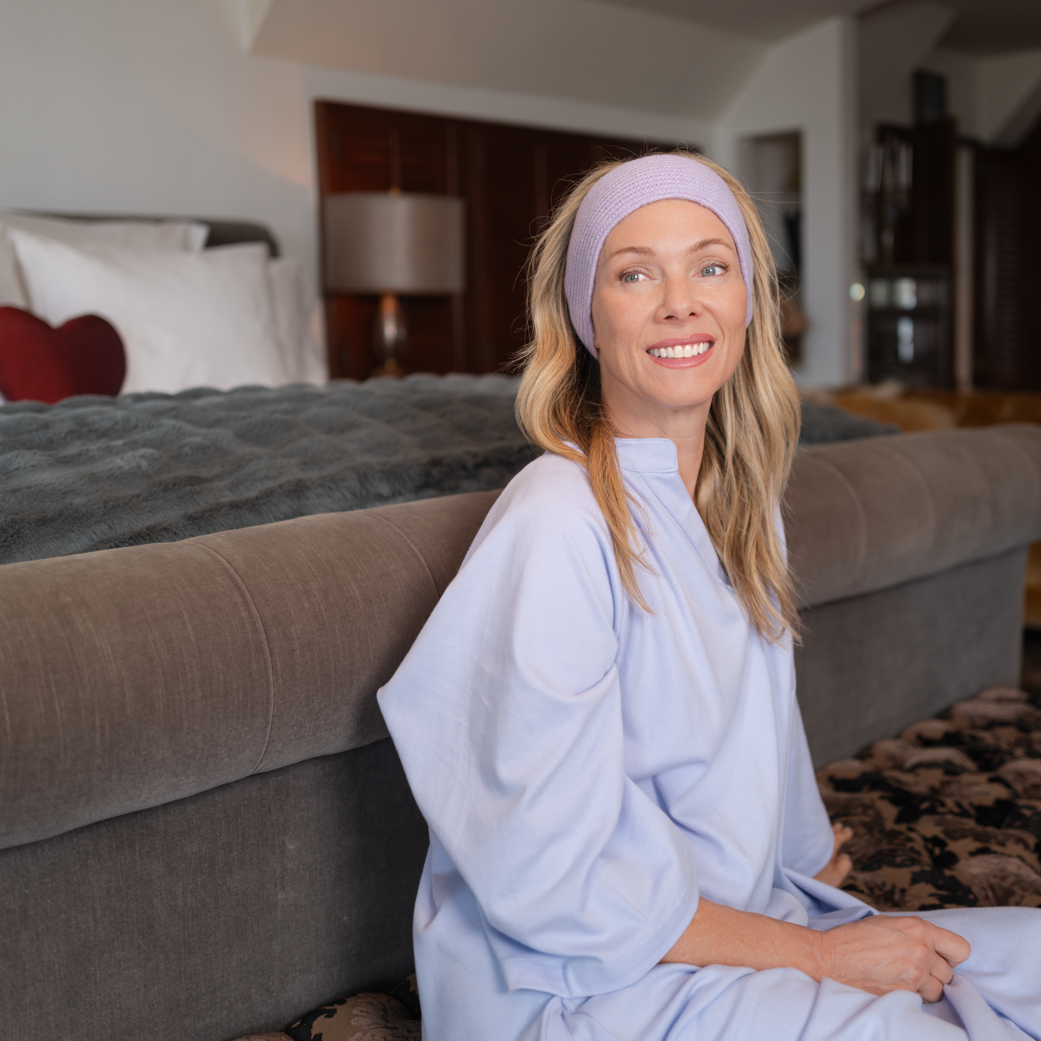 cashmere ribbed headband - lavendula
