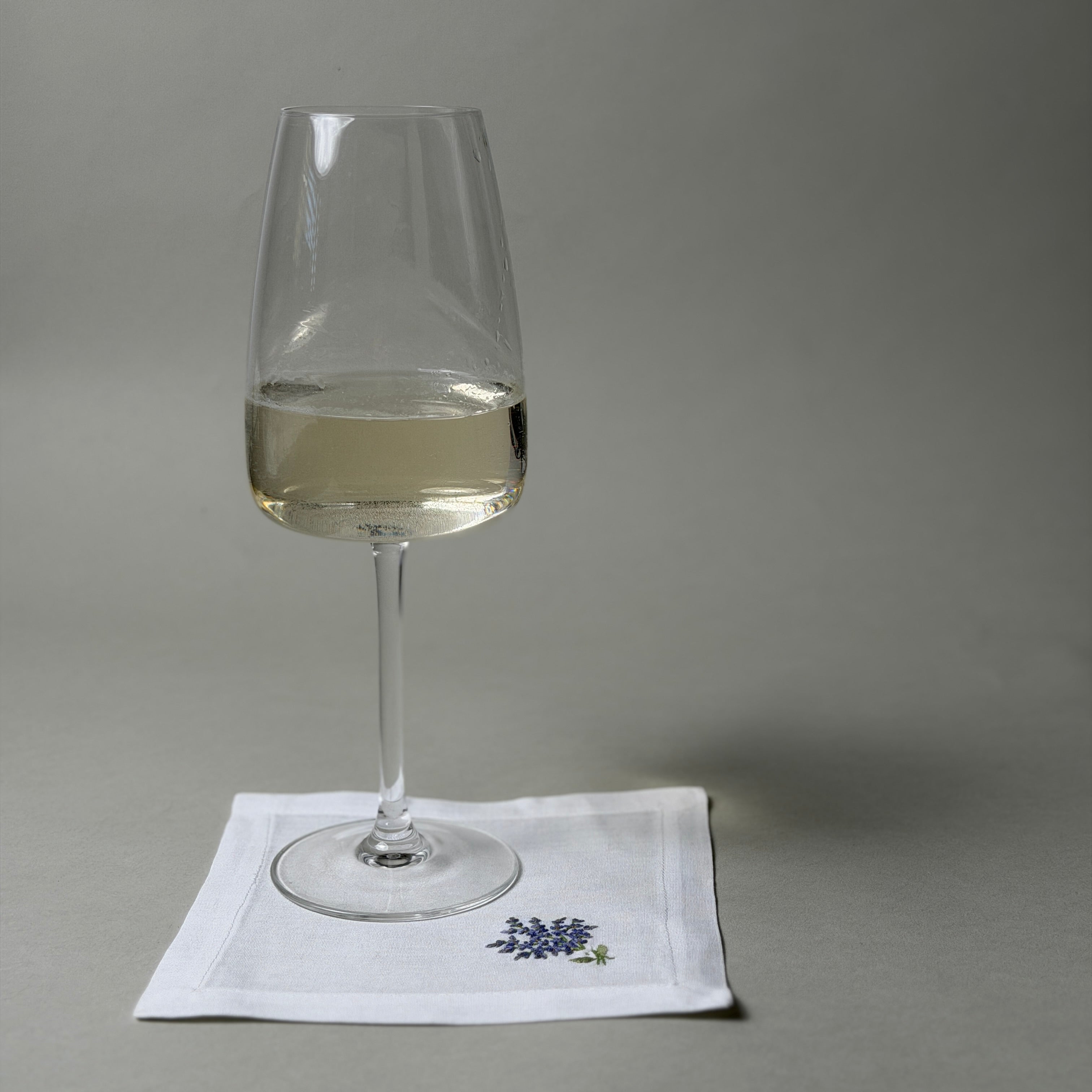 tablescape etc hand embroidered cloth cocktail napkins, set of 4