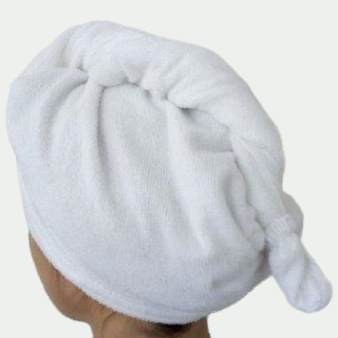 heart twist™ spa head towel